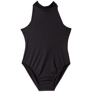 Flo Active Girls Tie Back Tank Leotard Black 14